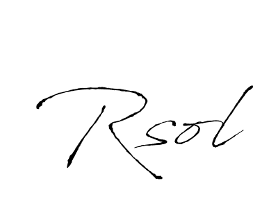 Make a beautiful signature design for name Rsol. Use this online signature maker to create a handwritten signature for free. Rsol signature style 6 images and pictures png