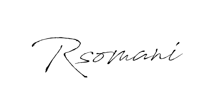 Make a beautiful signature design for name Rsomani. Use this online signature maker to create a handwritten signature for free. Rsomani signature style 6 images and pictures png