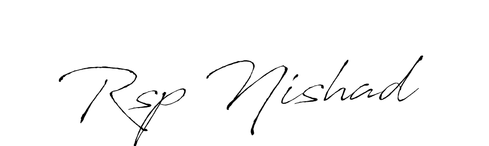 Rsp Nishad stylish signature style. Best Handwritten Sign (Antro_Vectra) for my name. Handwritten Signature Collection Ideas for my name Rsp Nishad. Rsp Nishad signature style 6 images and pictures png