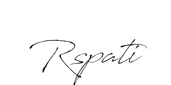 How to make Rspati name signature. Use Antro_Vectra style for creating short signs online. This is the latest handwritten sign. Rspati signature style 6 images and pictures png