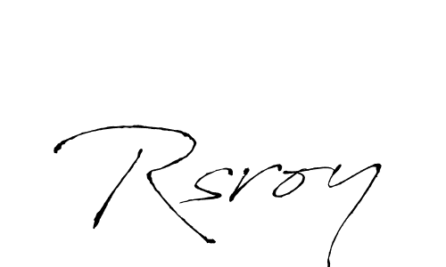 You should practise on your own different ways (Antro_Vectra) to write your name (Rsroy) in signature. don't let someone else do it for you. Rsroy signature style 6 images and pictures png