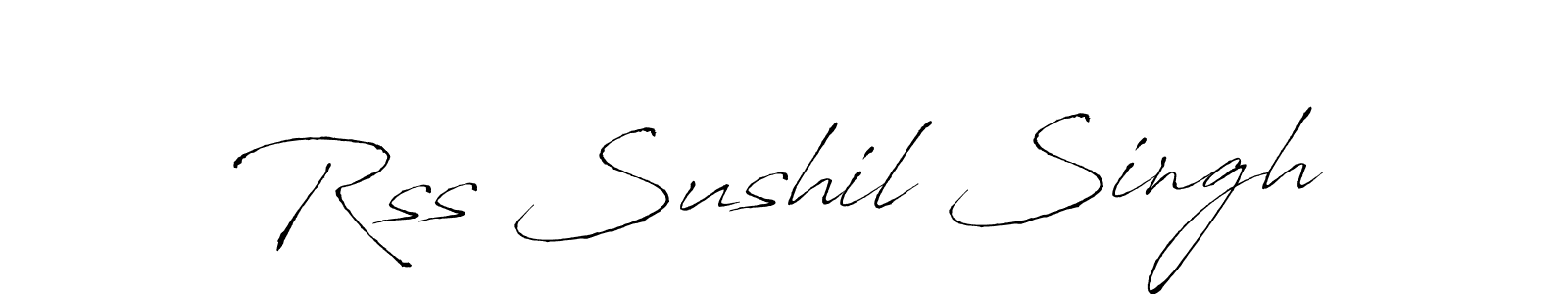 Also we have Rss Sushil Singh name is the best signature style. Create professional handwritten signature collection using Antro_Vectra autograph style. Rss Sushil Singh signature style 6 images and pictures png