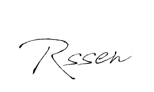 The best way (Antro_Vectra) to make a short signature is to pick only two or three words in your name. The name Rssen include a total of six letters. For converting this name. Rssen signature style 6 images and pictures png