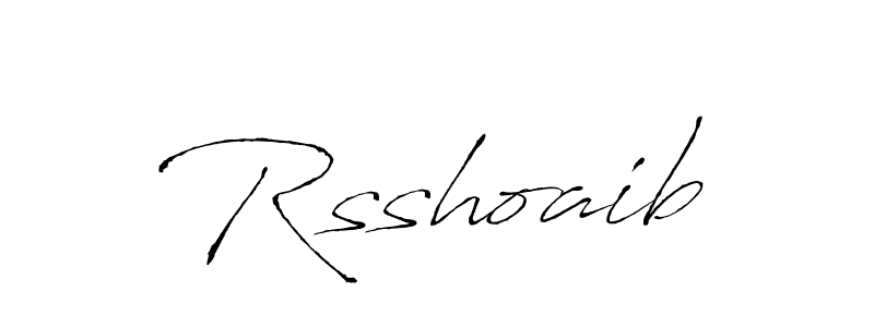 Make a beautiful signature design for name Rsshoaib. With this signature (Antro_Vectra) style, you can create a handwritten signature for free. Rsshoaib signature style 6 images and pictures png