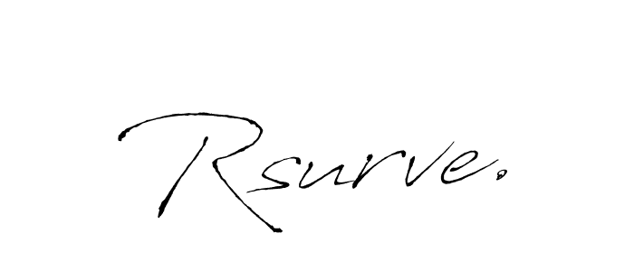 How to make Rsurve. signature? Antro_Vectra is a professional autograph style. Create handwritten signature for Rsurve. name. Rsurve. signature style 6 images and pictures png