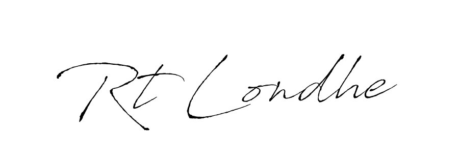 It looks lik you need a new signature style for name Rt Londhe. Design unique handwritten (Antro_Vectra) signature with our free signature maker in just a few clicks. Rt Londhe signature style 6 images and pictures png