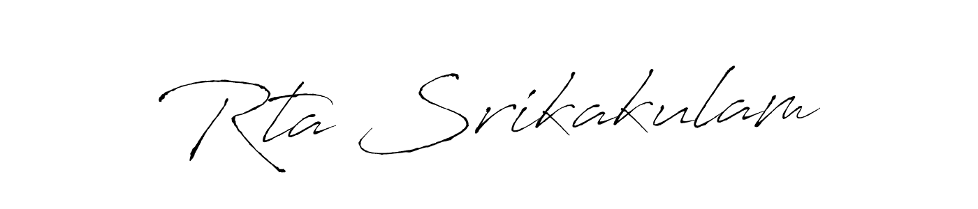 Also You can easily find your signature by using the search form. We will create Rta Srikakulam name handwritten signature images for you free of cost using Antro_Vectra sign style. Rta Srikakulam signature style 6 images and pictures png