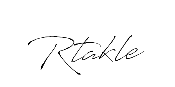 Design your own signature with our free online signature maker. With this signature software, you can create a handwritten (Antro_Vectra) signature for name Rtakle. Rtakle signature style 6 images and pictures png