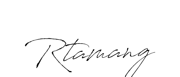 if you are searching for the best signature style for your name Rtamang. so please give up your signature search. here we have designed multiple signature styles  using Antro_Vectra. Rtamang signature style 6 images and pictures png