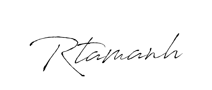 How to make Rtamanh name signature. Use Antro_Vectra style for creating short signs online. This is the latest handwritten sign. Rtamanh signature style 6 images and pictures png