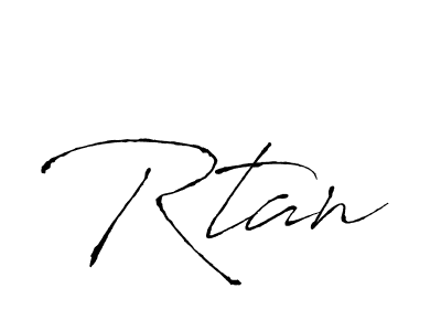 Rtan stylish signature style. Best Handwritten Sign (Antro_Vectra) for my name. Handwritten Signature Collection Ideas for my name Rtan. Rtan signature style 6 images and pictures png