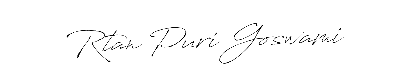 if you are searching for the best signature style for your name Rtan Puri Goswami. so please give up your signature search. here we have designed multiple signature styles  using Antro_Vectra. Rtan Puri Goswami signature style 6 images and pictures png