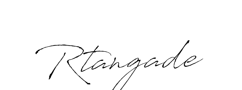 Design your own signature with our free online signature maker. With this signature software, you can create a handwritten (Antro_Vectra) signature for name Rtangade. Rtangade signature style 6 images and pictures png