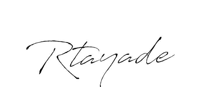 Create a beautiful signature design for name Rtayade. With this signature (Antro_Vectra) fonts, you can make a handwritten signature for free. Rtayade signature style 6 images and pictures png