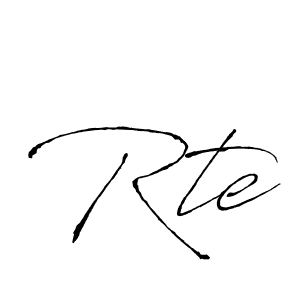 Also we have Rte name is the best signature style. Create professional handwritten signature collection using Antro_Vectra autograph style. Rte signature style 6 images and pictures png