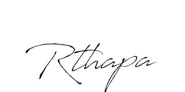 How to make Rthapa signature? Antro_Vectra is a professional autograph style. Create handwritten signature for Rthapa name. Rthapa signature style 6 images and pictures png