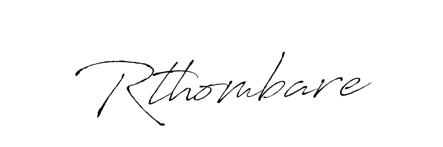 Rthombare stylish signature style. Best Handwritten Sign (Antro_Vectra) for my name. Handwritten Signature Collection Ideas for my name Rthombare. Rthombare signature style 6 images and pictures png
