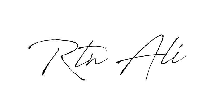 Make a beautiful signature design for name Rtn Ali. With this signature (Antro_Vectra) style, you can create a handwritten signature for free. Rtn Ali signature style 6 images and pictures png