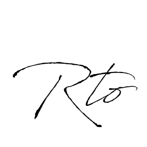 Also we have Rto name is the best signature style. Create professional handwritten signature collection using Antro_Vectra autograph style. Rto signature style 6 images and pictures png