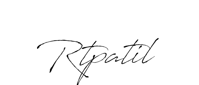 How to make Rtpatil signature? Antro_Vectra is a professional autograph style. Create handwritten signature for Rtpatil name. Rtpatil signature style 6 images and pictures png