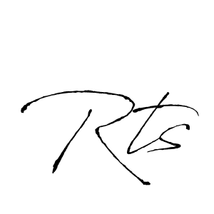 Create a beautiful signature design for name Rts. With this signature (Antro_Vectra) fonts, you can make a handwritten signature for free. Rts signature style 6 images and pictures png