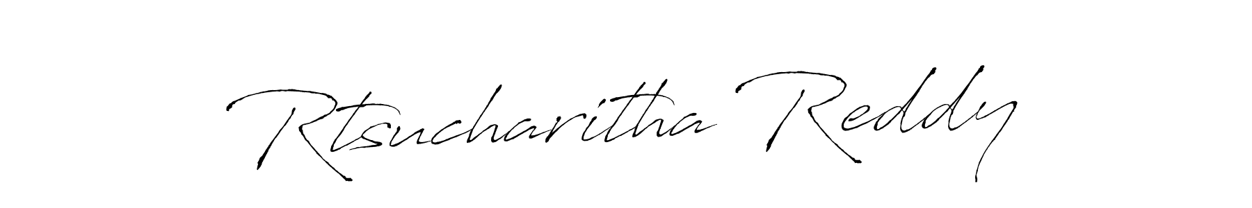 Create a beautiful signature design for name Rtsucharitha Reddy. With this signature (Antro_Vectra) fonts, you can make a handwritten signature for free. Rtsucharitha Reddy signature style 6 images and pictures png