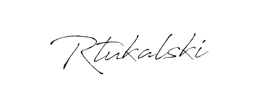 if you are searching for the best signature style for your name Rtukalski. so please give up your signature search. here we have designed multiple signature styles  using Antro_Vectra. Rtukalski signature style 6 images and pictures png