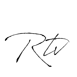 Best and Professional Signature Style for Rtv. Antro_Vectra Best Signature Style Collection. Rtv signature style 6 images and pictures png