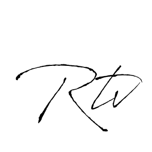 How to Draw Rtv signature style? Antro_Vectra is a latest design signature styles for name Rtv. Rtv signature style 6 images and pictures png