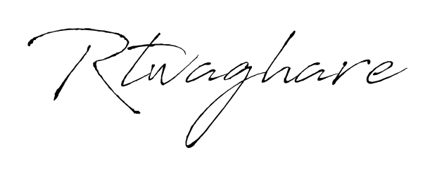 Antro_Vectra is a professional signature style that is perfect for those who want to add a touch of class to their signature. Get Rtwaghare name fancy signature for free. Rtwaghare signature style 6 images and pictures png