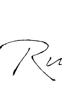 How to make Ru name signature. Use Antro_Vectra style for creating short signs online. This is the latest handwritten sign. Ru signature style 6 images and pictures png