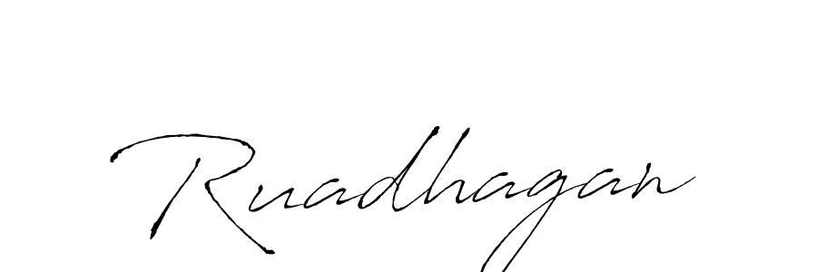 How to make Ruadhagan name signature. Use Antro_Vectra style for creating short signs online. This is the latest handwritten sign. Ruadhagan signature style 6 images and pictures png