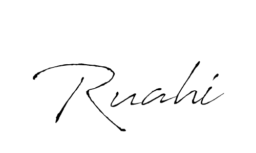 How to make Ruahi signature? Antro_Vectra is a professional autograph style. Create handwritten signature for Ruahi name. Ruahi signature style 6 images and pictures png