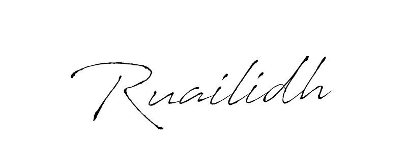 Ruailidh stylish signature style. Best Handwritten Sign (Antro_Vectra) for my name. Handwritten Signature Collection Ideas for my name Ruailidh. Ruailidh signature style 6 images and pictures png