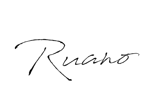Antro_Vectra is a professional signature style that is perfect for those who want to add a touch of class to their signature. It is also a great choice for those who want to make their signature more unique. Get Ruano name to fancy signature for free. Ruano signature style 6 images and pictures png