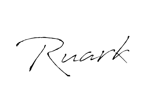 Use a signature maker to create a handwritten signature online. With this signature software, you can design (Antro_Vectra) your own signature for name Ruark. Ruark signature style 6 images and pictures png
