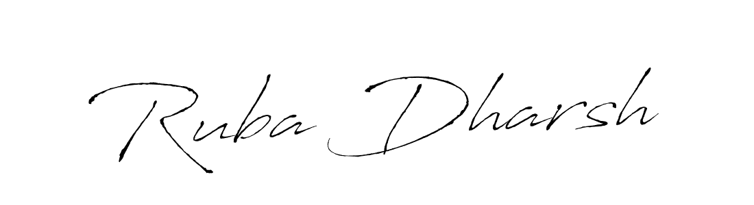 This is the best signature style for the Ruba Dharsh name. Also you like these signature font (Antro_Vectra). Mix name signature. Ruba Dharsh signature style 6 images and pictures png