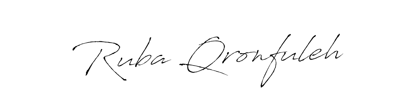 if you are searching for the best signature style for your name Ruba Qronfuleh. so please give up your signature search. here we have designed multiple signature styles  using Antro_Vectra. Ruba Qronfuleh signature style 6 images and pictures png