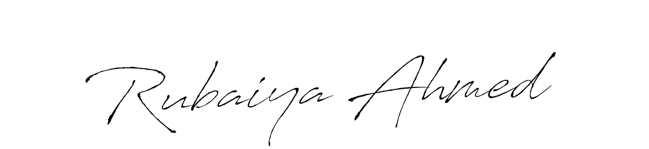 Rubaiya Ahmed stylish signature style. Best Handwritten Sign (Antro_Vectra) for my name. Handwritten Signature Collection Ideas for my name Rubaiya Ahmed. Rubaiya Ahmed signature style 6 images and pictures png