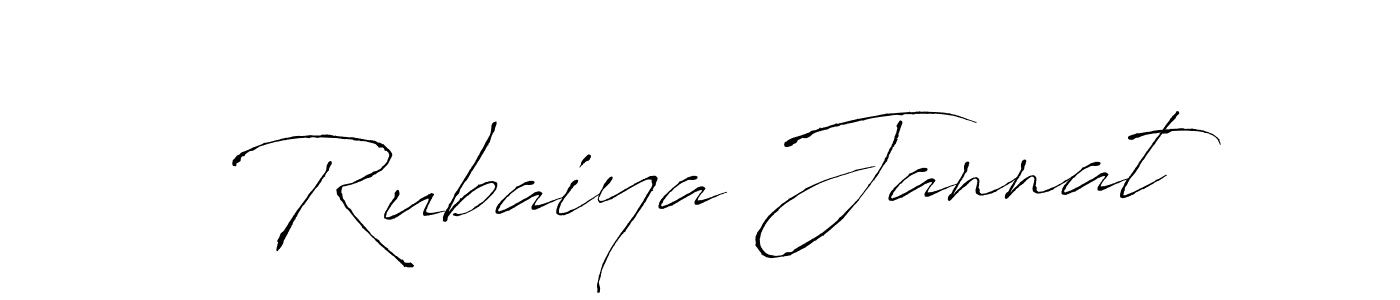 Design your own signature with our free online signature maker. With this signature software, you can create a handwritten (Antro_Vectra) signature for name Rubaiya Jannat. Rubaiya Jannat signature style 6 images and pictures png