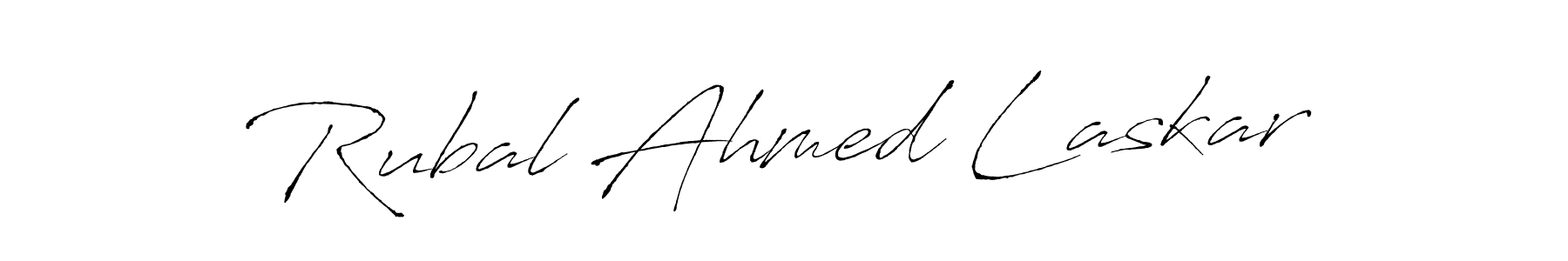 How to make Rubal Ahmed Laskar signature? Antro_Vectra is a professional autograph style. Create handwritten signature for Rubal Ahmed Laskar name. Rubal Ahmed Laskar signature style 6 images and pictures png