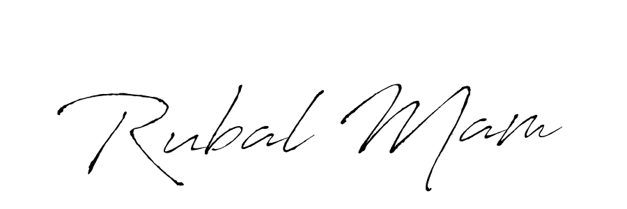 You should practise on your own different ways (Antro_Vectra) to write your name (Rubal Mam) in signature. don't let someone else do it for you. Rubal Mam signature style 6 images and pictures png