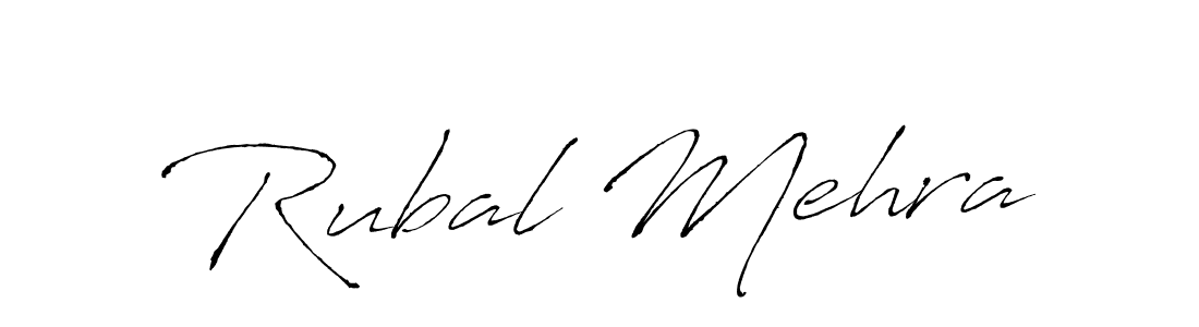 Make a beautiful signature design for name Rubal Mehra. With this signature (Antro_Vectra) style, you can create a handwritten signature for free. Rubal Mehra signature style 6 images and pictures png