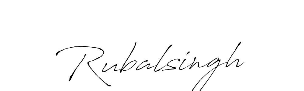 Use a signature maker to create a handwritten signature online. With this signature software, you can design (Antro_Vectra) your own signature for name Rubalsingh. Rubalsingh signature style 6 images and pictures png