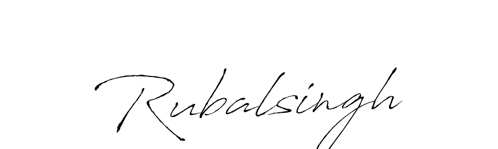 Use a signature maker to create a handwritten signature online. With this signature software, you can design (Antro_Vectra) your own signature for name Rubalsingh. Rubalsingh signature style 6 images and pictures png