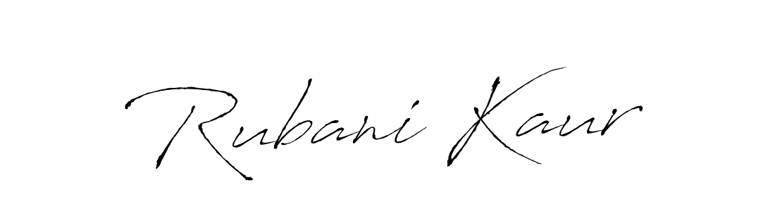 Antro_Vectra is a professional signature style that is perfect for those who want to add a touch of class to their signature. It is also a great choice for those who want to make their signature more unique. Get Rubani Kaur name to fancy signature for free. Rubani Kaur signature style 6 images and pictures png