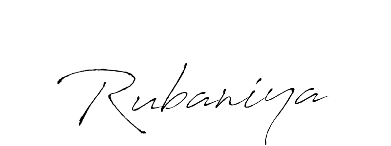 How to make Rubaniya signature? Antro_Vectra is a professional autograph style. Create handwritten signature for Rubaniya name. Rubaniya signature style 6 images and pictures png
