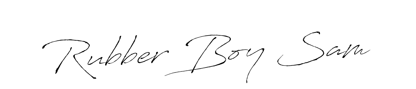 It looks lik you need a new signature style for name Rubber Boy Sam. Design unique handwritten (Antro_Vectra) signature with our free signature maker in just a few clicks. Rubber Boy Sam signature style 6 images and pictures png