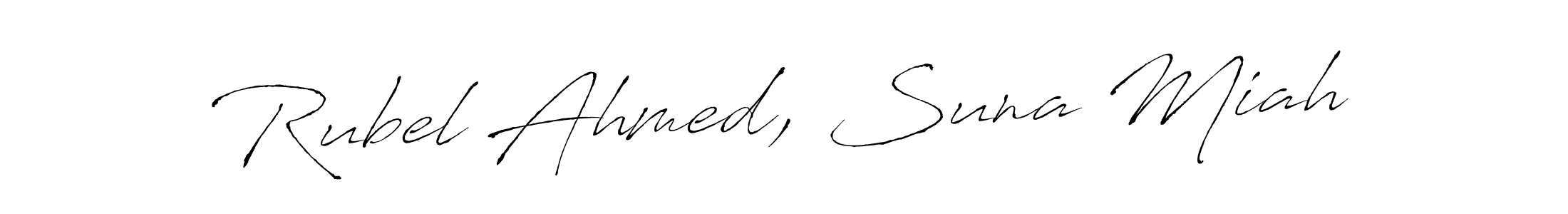 It looks lik you need a new signature style for name Rubel Ahmed, Suna Miah. Design unique handwritten (Antro_Vectra) signature with our free signature maker in just a few clicks. Rubel Ahmed, Suna Miah signature style 6 images and pictures png