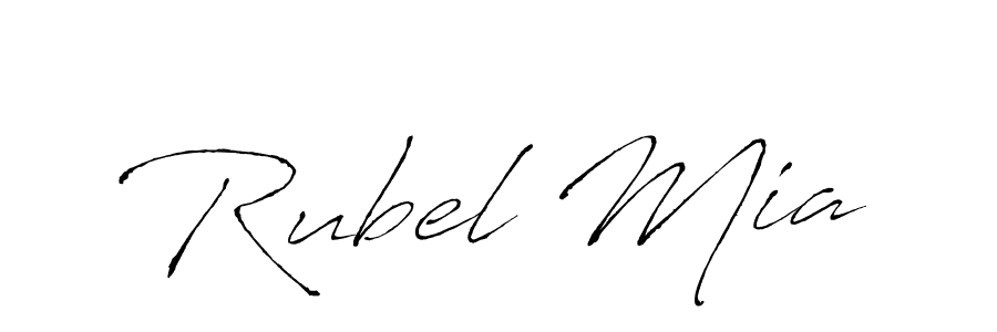 How to make Rubel Mia name signature. Use Antro_Vectra style for creating short signs online. This is the latest handwritten sign. Rubel Mia signature style 6 images and pictures png